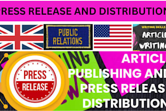 write distribute publish press release US UK press release publicist relation