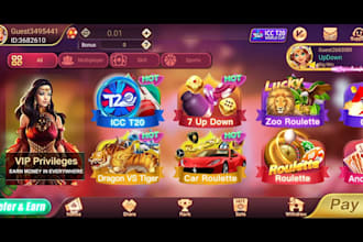 develop slot card game teen patti rummy blackjack bingo game poker baccarat ludo