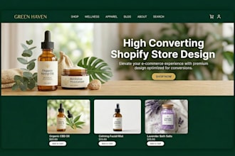 design a high converting shopify store for dropshipping