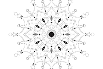 design detailed mandala illustrations