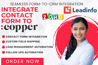 integrate contact form 7 ninja forms zapier happyform zohoform with copper CRM