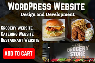 build restaurant website online food ordering and catering website