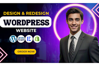 build clean or modern wordpress website and web design