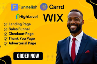 design responsive carrd website carrd landing page advertorial page on funnelish