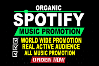 create ads to promote your spotify music, do spotify album music track promotion