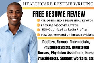 write a professional resume for nurses, doctors, and healthcare workers