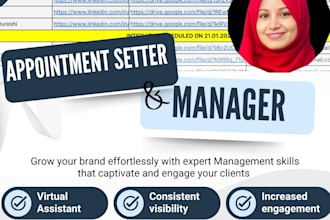 be your female virtual assistant, appointment setter and manager