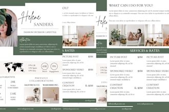 design press kit social media kit brand kit epk one sheet flyer artist press kit