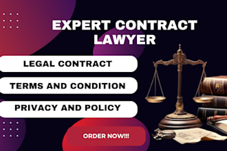 write legal contracts, terms and conditions ,privacy policy