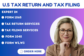 prepare us tax filing tax return personal and corporate llc tax form 1120 1040