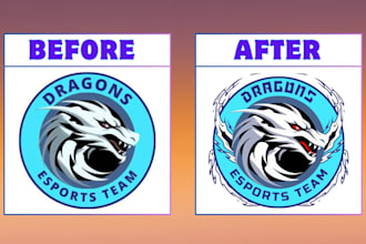 upgrade, fix, edit, modify, vectorize, redo, revamp, redesign, remake your logo