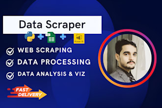 code python scraper for web data extraction, cleaning, analysis