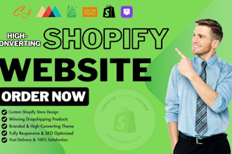 do shopify store design and redesign, shopify design, shopify website design