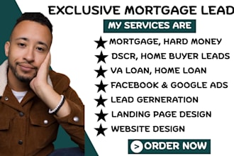 deliver mortgage leads mortgage landing page mortgage sales funnel website