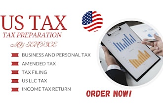 prepare USA individual and US business tax returns