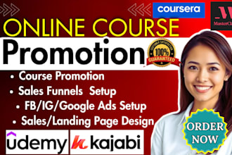 promote your udemy, kajabi and online course to boost enrollments