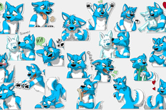 draw furry nsfw telegram sticker furry animated crypto and fursona sticker