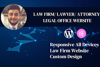 design law firm website, lawyer, attorney, legal office wordpress website
