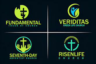do modern christian,religious or ministry unique minimalist church logo design
