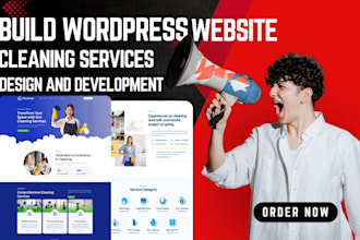 cleaning service website, commercial cleaning, office, house cleaning website