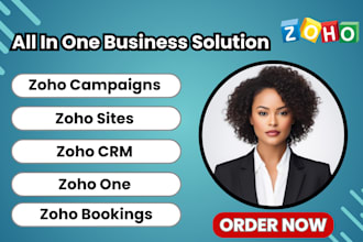 set up and customize zoho one, zoho CRM, zoho desk, zoho campaign and zoho site