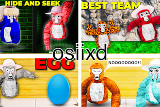 make gorilla tag blender thumbnails