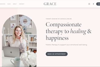 build website for spiritual healing yoga fitness sport therapy holistic booking