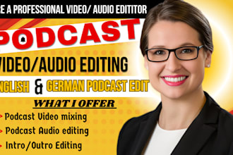 edit and process your video or audio podcast, podcast promotion