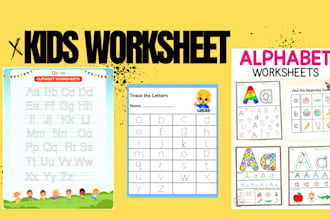 create kindergarten worksheets, kids activity book kids coloring books