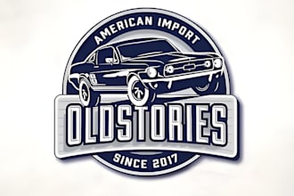 do vintage logo design retro with hand drawn illustration or any graphic design
