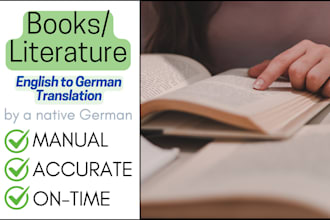 translate your book or literature from englisch into german