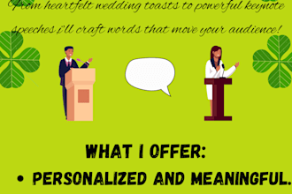 craft professional speeches for every occasion