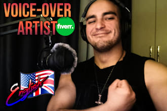 be your english male voice actor for video games or films