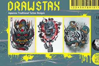 design and draw a custom japanese traditional tattoo for you