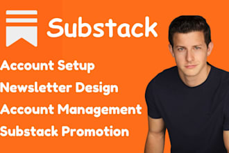 setup substack account substack newsletter substack promotion post template