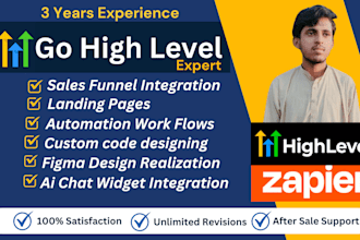 your gohighlevel expert for sale funnels,landing pages,automation ai,work flows