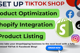 tiktok shop facebook shop instagram shop tiktok shop manager virtual assitance