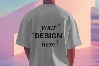 t shirt mockup with your logo or your design