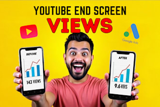 provide organic youtube end screen views to boost your video