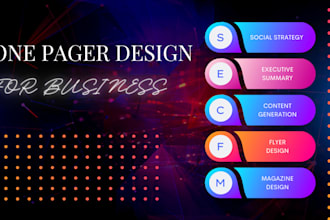 do business flyer, one pager, executive summary,  sellsheet company brochure pdf