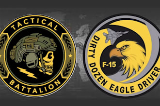 design tactical skull military logo badge patch sticker
