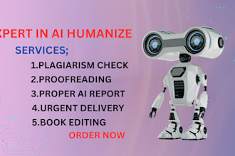 paraphrase, proofread, rewrite to humanize ai content