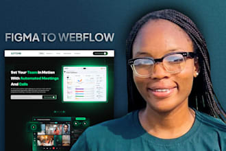 build modern webflow website, figma to webflow, webflow website design