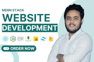 build a responsive mern stack website with admin panel, database and SEO