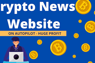 create full autopilot crypto forex and meme coin news website, wallet adapter