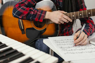 compose a piano chords arrang for your song