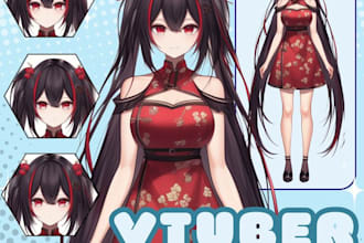 professional live2d vtuber model rigging for streaming