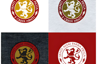 design a custom emblem coat of arms regal heraldic family crest logo