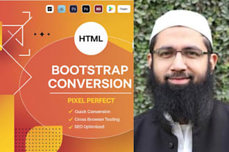 convert psd to html, xd to html,figma to html responsive bootstrap tailwind CSS