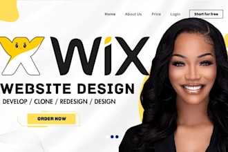 design or redesign wix website develop wix landing page wix studio website